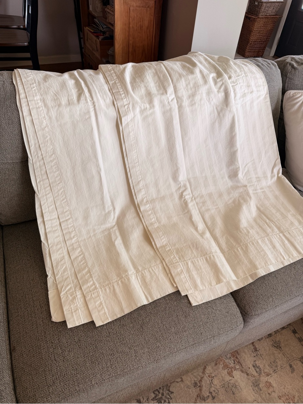 Simply Shabby Chic Cream Curtain Panels - Set of Two